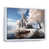 White Floater Framed