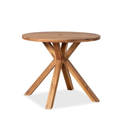 36.2" Solid Wood Round Patio Table