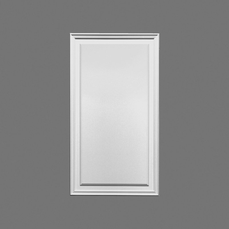23.62'' H x 37.62'' W x 0.625'' D Plastic Onlay Scroll