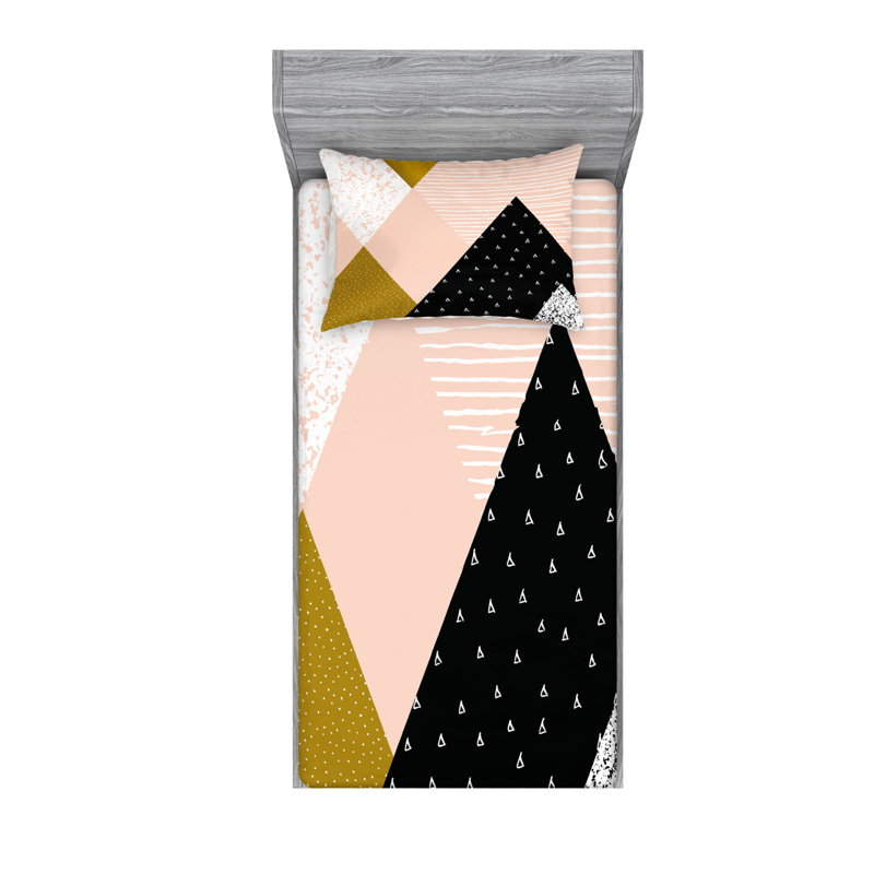 Microfiber Sheet Set, Twin Sheet Set with Fitted Sheet