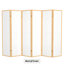70.25" x 70" Eudes Shoji 5 Panel Room Divider-1667638484-1733723574