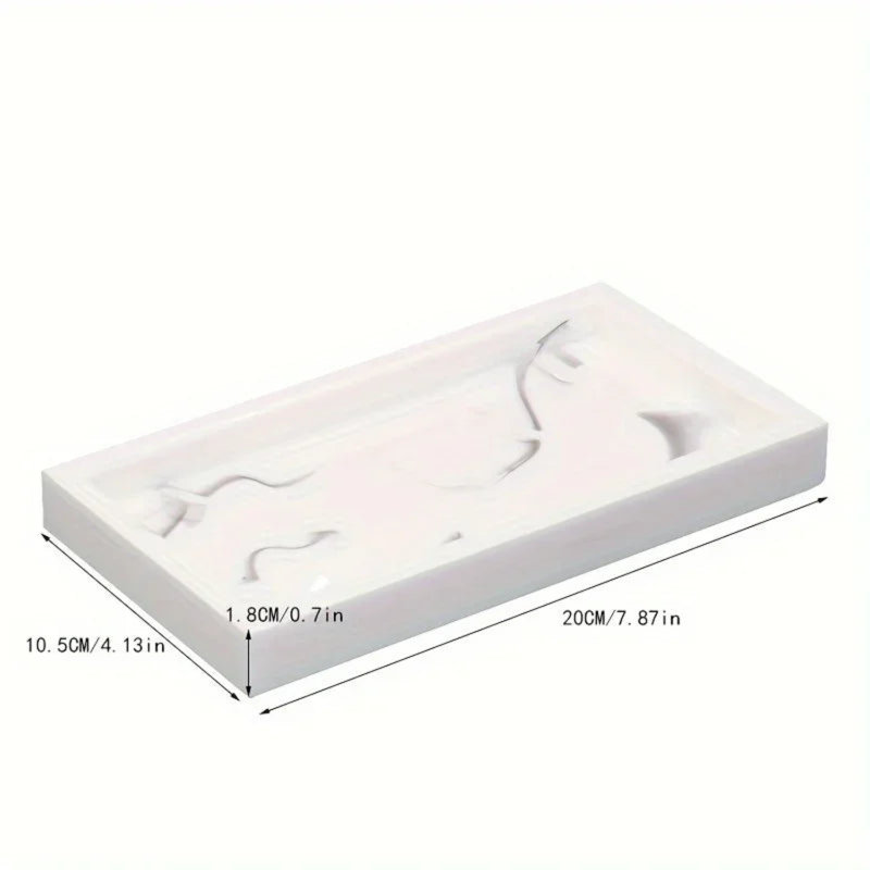 Tray - Bathroom Organizer White Small, White