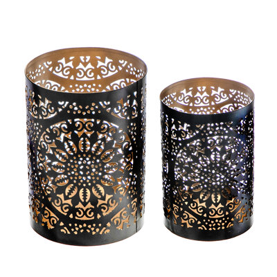 7'' H Metal Tabletop Tealight Holder