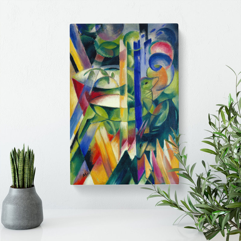 The Little Mountain Goats by Franz Marc - Wrapped Canvas, 91cm H x 60cm W x 3cm D