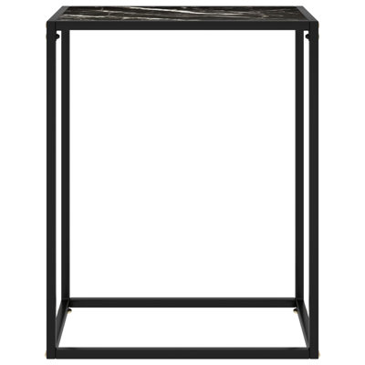 Alfort Glass Top Console Table