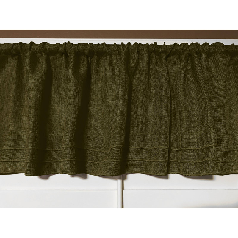 Piaf Tailored Window Valance, Green