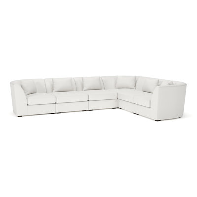 Krista 138" 6 - Piece Modular Curved Corner Sectional