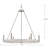 6 - Light Dimmable Wagon Wheel Chandelier-71052768