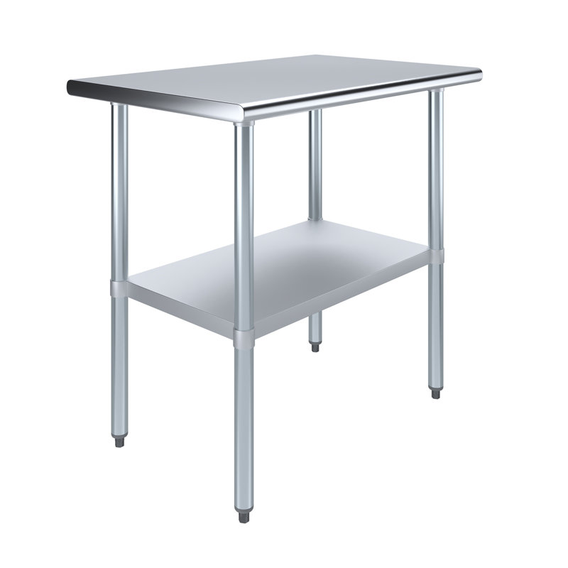 Stainless Steel Top Workbench, 35" H x 36" W x 24" D