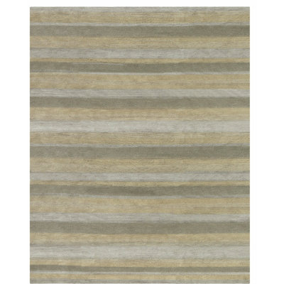 Boardwalk Striped Area Rug in Beige/Gray/Neutral