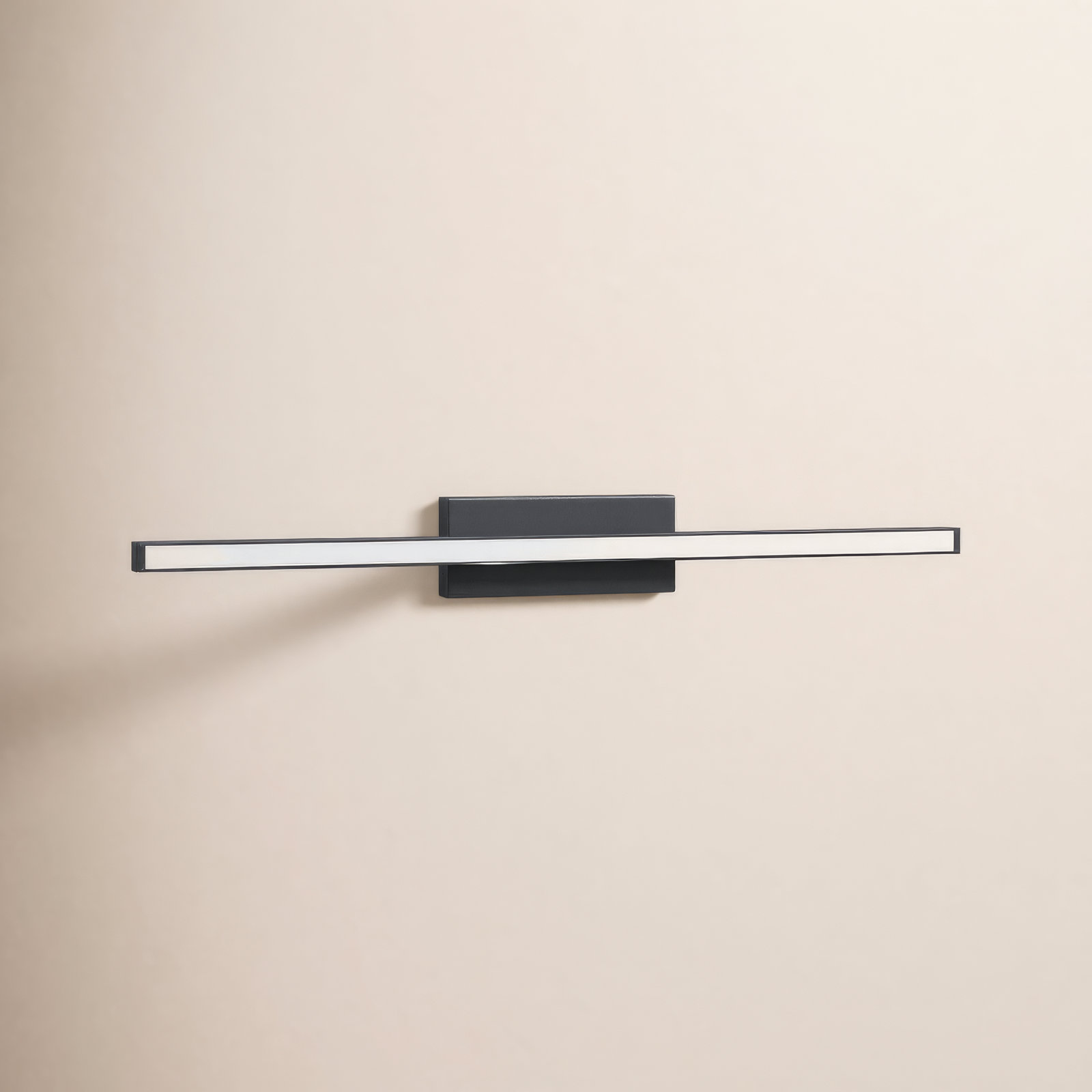 Rochelle Aluminum LED Flush Mounted Sconce, Black, 2.75" H x 1.63" W x 24" D