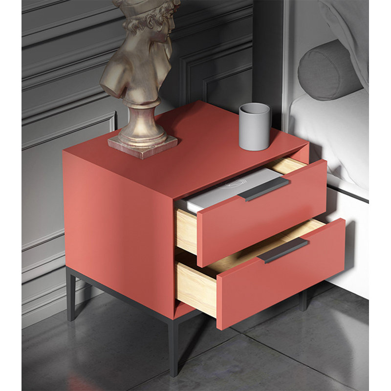 Table de chevet à double tirage Italian Minimalist Paint