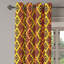 Rideau de fenêtre décoratif à 2 panneaux Latitude Run® Kente, 50 po x 84 po, jaune vermillon-106350510