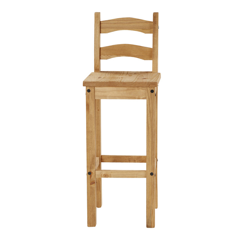Abilio Solid Wood Counter Stool