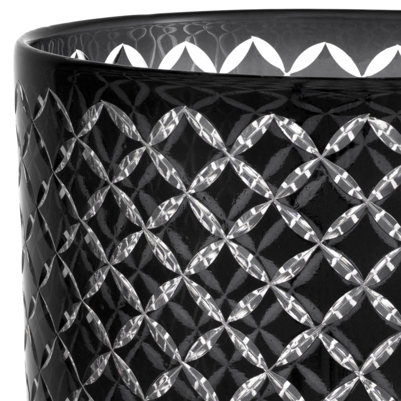 Gable Glass Tabletop Hurricane, 12.2" H x 8.27" W x 8.27" D
