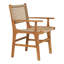Alyzah 48cm H Polyester Upholstered Armchair in Natural