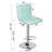 Ludmil Swivel Adjustable Height 32.5" Bar Stool-734500233-734500234
