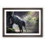 Mother Elephant Encouraging Baby in Abstract - Picture Frame Painting Print-55725148-55725149