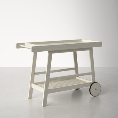 Terrace Solid Wood Bar Cart