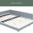 Vegan Leather Platform Bed-533748933