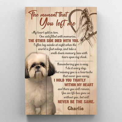" The Moment That You Left Me - 1 Piece Rectangle Graphic Art Print On Wrapped Canvas "
