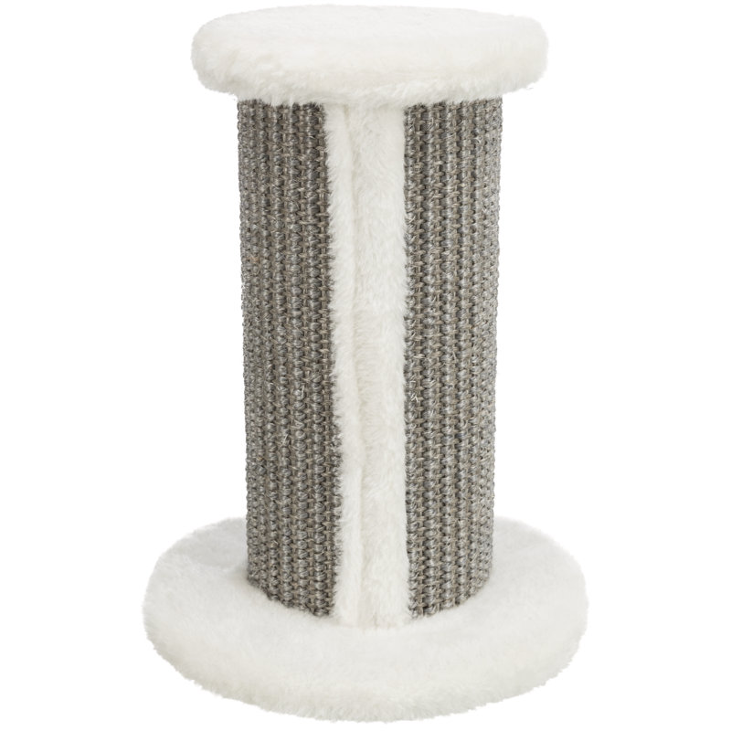 Perchoir pour chat 9 po , H 10,5 po x l 7,5 po x P 7,5 po, Gris / blanc