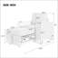Canapé convertible moderne pour le salon, beige, peu encombrant et confortable