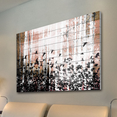 « aspen en bois » par parvez taj,-reproduction de photo sur bois
