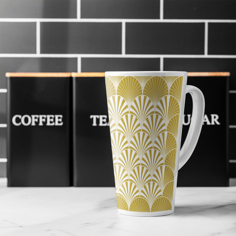 Semi Circles Latte Mug