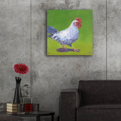  'Pasture Henrietta 1' by Carol Young Acrylic Glass Wall Art, 24" x 24"