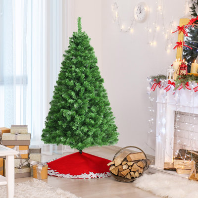 Arbre de Noël régulier en PVC artificiel vert
