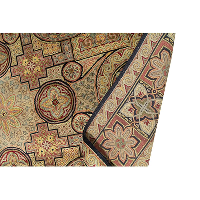 Wool Oriental Area Rug in Brown
