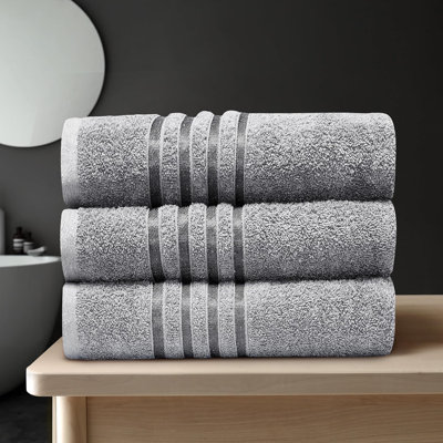 3-Pack Extra Large Cotton Bath Sheets | Soft, Absorbent, Quick-Dry Towels, 90 x 150 cm | Family Set for Ultimate Comfort