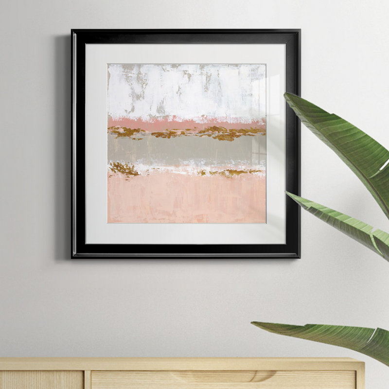 Sedona Sunrise - Single Picture Frame Painting on Canvas, Black Framed Paper, 16" H x 16" W x 1" D