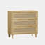 Console de rangement en rotin 3 tiroirs-985858423