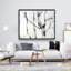 «Three Birches Trees - Minimalist Landscape», art sur toile