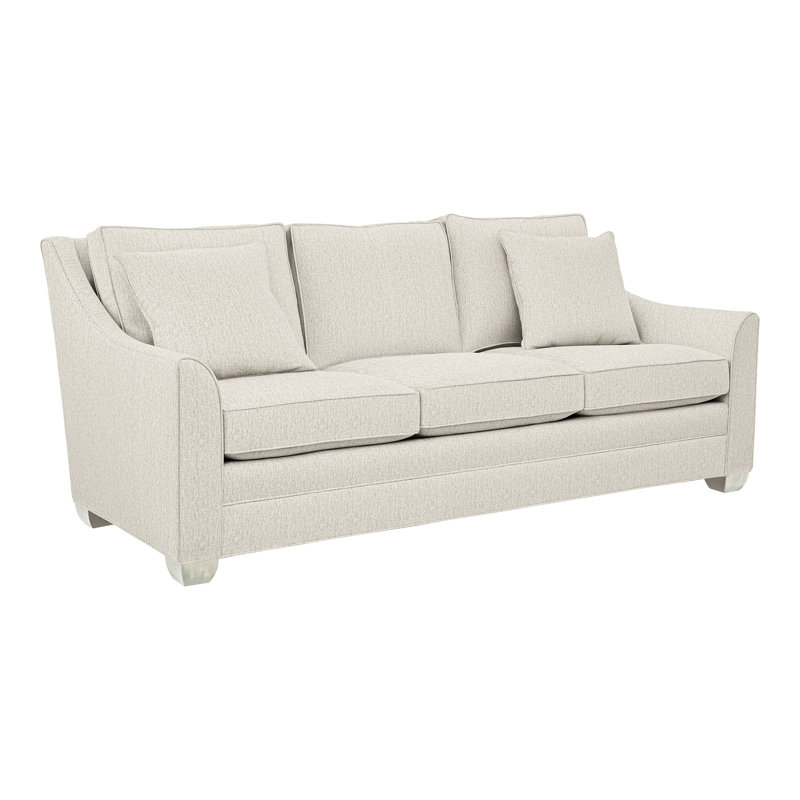 Nicholas Upholstered 89'' Sofa, Nomad Snow Crypton® Chenille, Wrenn, No