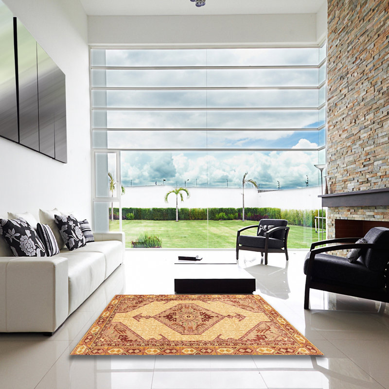 Abstract Indoor Rug, Square 7'