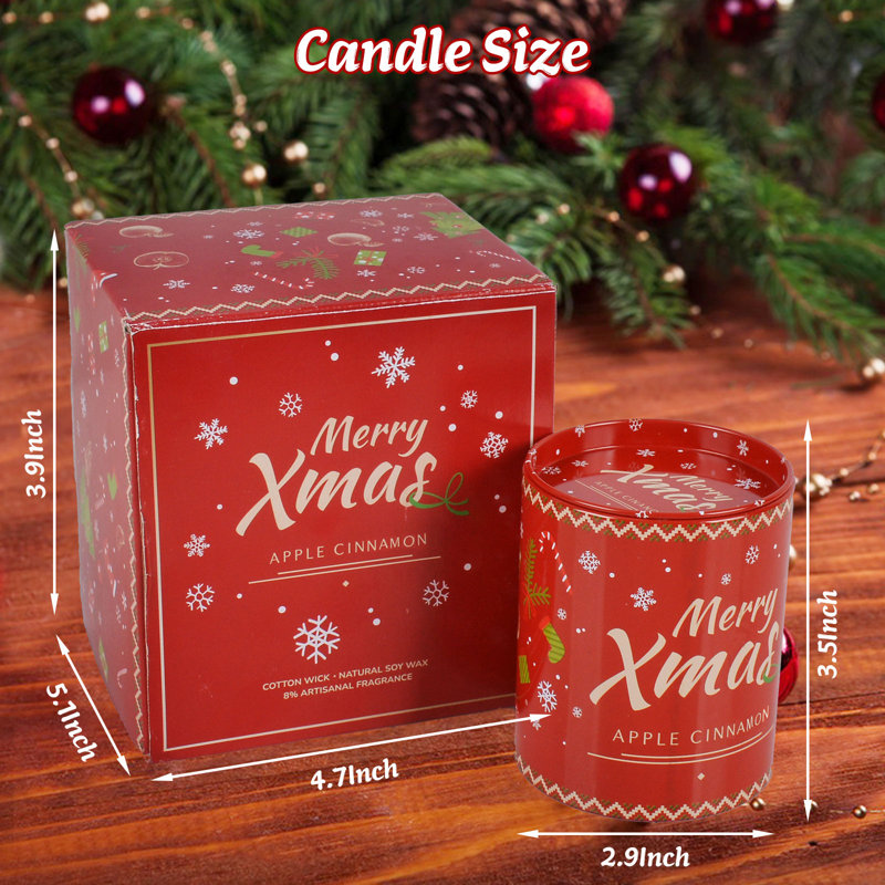 Bougie parfumée de Noël