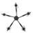 Lantier 5-Light Chandelier Matte Black with Clear Glass