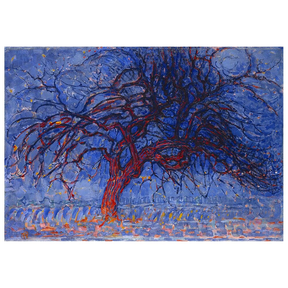 Leinwandbild Der rote Baum von Piet Mondrian