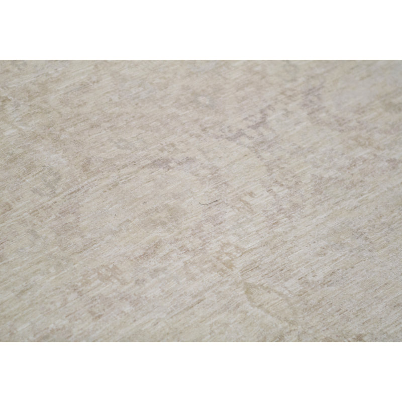 Sultanabad Wool Damask Area Rug in Coffee Cream