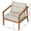 Fauteuil club d'extérieur en bois d'acacia Westin (ensemble de 2)