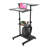 27” 4 Tiers Mobile Standing Desk Stand Up Work Station Stand Up Desk Cart
