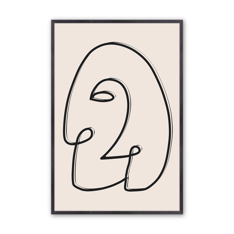 Mindful Gaze v2 Print, Weathered Zinc Single Picture Framed Paper, 37.25" H x 25.25" W x 1.25" D