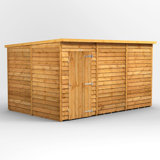 Powersheds 12 x 8ft Timber Overlap Windowless Pent Garden Shed
