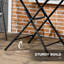 Round Metal Folding Outdoor Bistro Table , 80cm cm W 80cm cm D