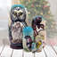 5 Piece Owls Family Doll Set