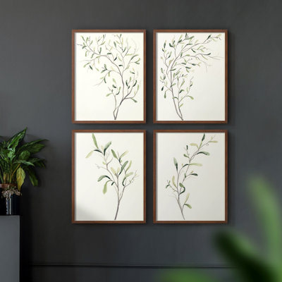 «Spindle Sprig I», ensemble de 4 encadrés