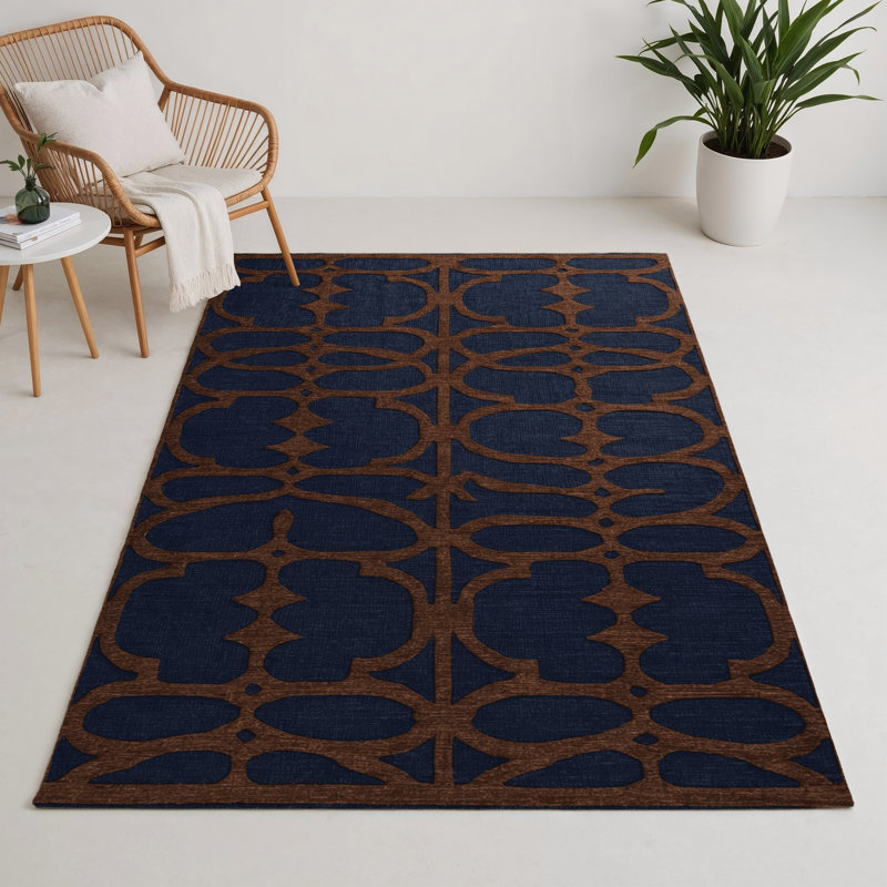 Tapis gris intérieur et extérieur Trellis, Rectangle 5 pi x 7 pi